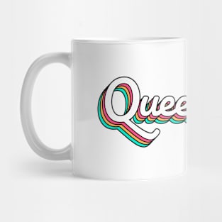 Queensland Australia Retro Script Mug